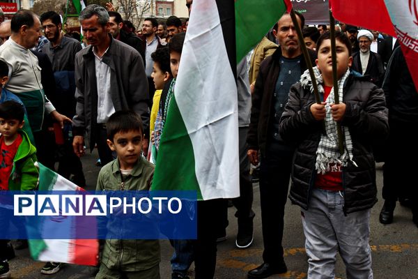 راهپیمایی روز قدس در زنجان 