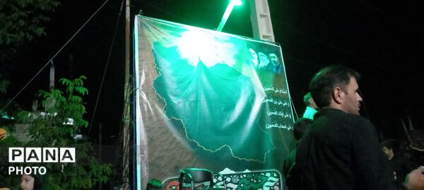 عزاداری و زنجیر زنی  شب هفتم ماه محرم در حسینیه شهدای شهر بار  