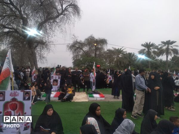  یاد فرشتگان آسمانی در گلزار شهدای دبستان شجره طیبه