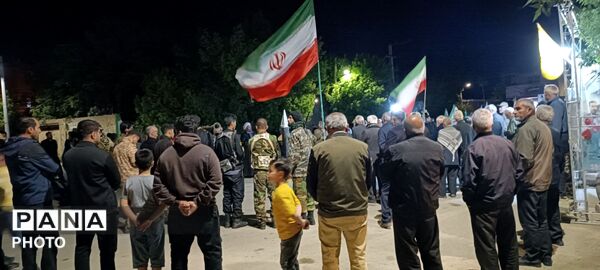تجدید پیمان مردمان کوی یکن آباد با ایران جان