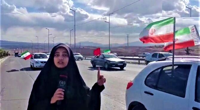 همدلی و شور انقلابی مردم شهرستان کهک قم در قالب کاروان خودرویی