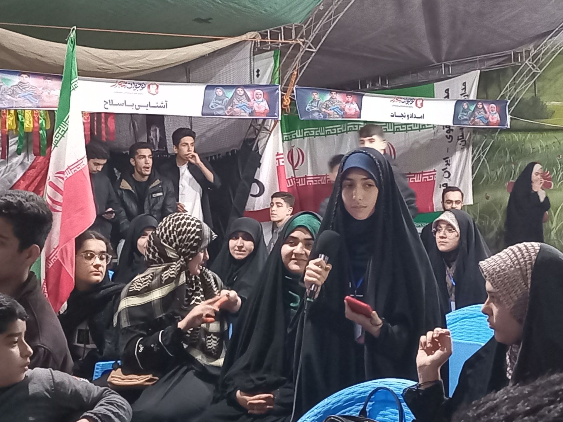 مواکب نوجوان مبارز همچنان میزبان دانش آموزان گرگانی