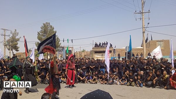 نخل گردانی در روستای فدافن،تاسوعایی به یادگار از کربلا 