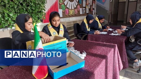  انتخابات شورای دانش آموزی در دبیرستان هوشیار