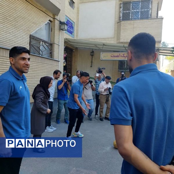 حضور ستارگان تیم ملی فوتسال جمهوری اسلامی ایران در شهر مشهد مقدس