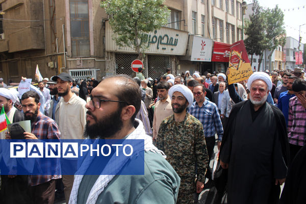 جلوه های حماسی خشم و انزجار مردم قم از جنایات رژیم صهیونیستی 