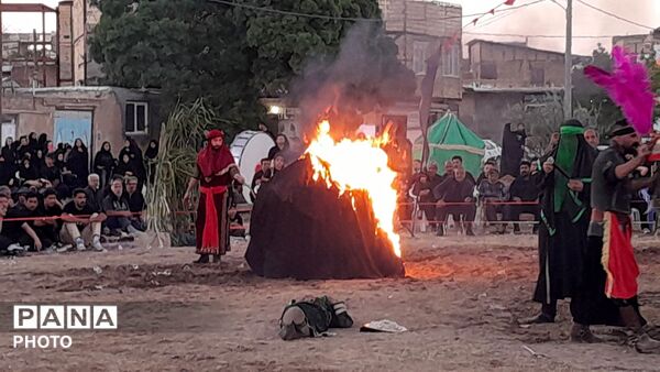 آیین باشکوه تعزیه حسینی در روستای عمان شهرستان درگزین