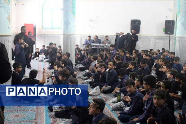 عزاداری دانش‌آموزان قم در آستان مقدس امامزاده سیدعلی(ع)