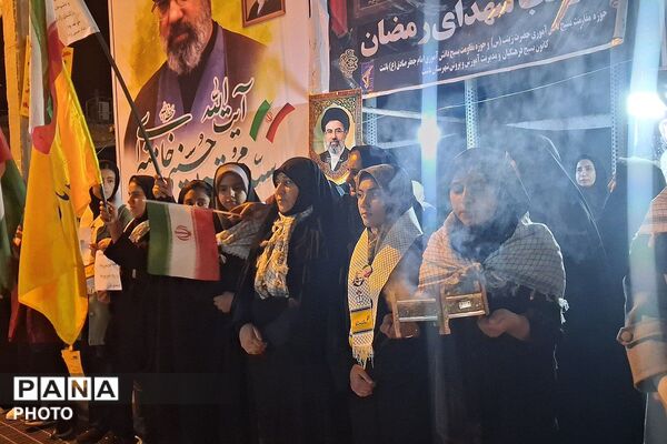 شب حماسی دیگر از شور و خروش مردمان باشتی در بیست و نهمین شب مقاومت