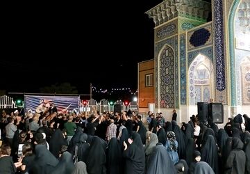 عزاداری مردم شهر نیم‌ور در شام شهادت ریحانه‌الحسین(ع)