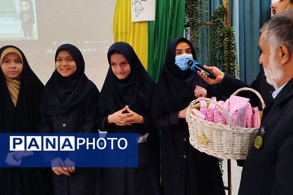 افتتاحیه طرح مصباح الهدی و جشن میلاد حضرت زینب(س) دبیرستان ریحانه النبی باقرشهر 