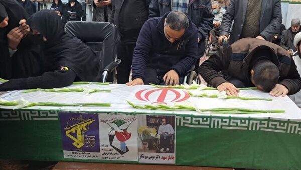 تشییع جانباز شهید دکتر موسی میرشکار در مشهد