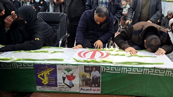 تشییع جانباز شهید دکتر موسی میرشکار در مشهد