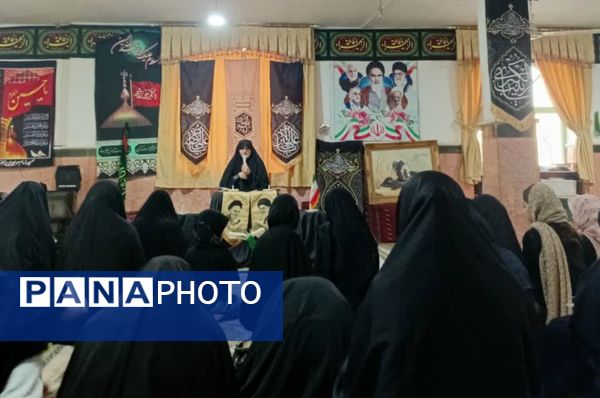 آیین شام غریبان دختران زینبی در آشخانه