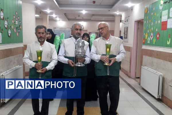 حضور خادمین امام رضا (ع) در دبستان دخترانه آیین روشن