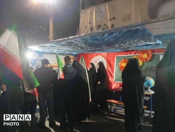 حضور مردم شهرستان نظرآباد در چهلم شهدای میناب 