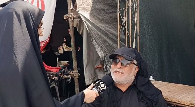 خدمت‌رسانی موکب اتحادیه کارگری استان قم در مراسم تشییع قائد امت