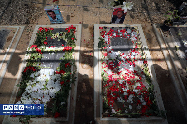 حال و هوای ظهر عاشورا در قطعه شهدای جنگ تحمیلی رژیم صهیونیستی