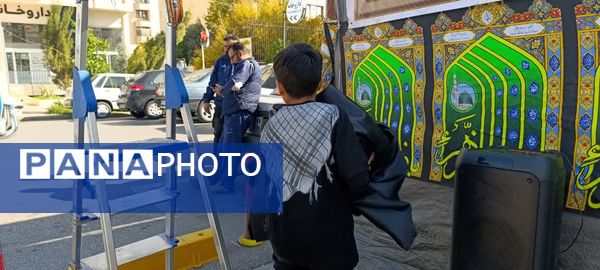 برپایی موکب دهه فاطمیه در اداره‌کل آموزش و پرورش استان فارس