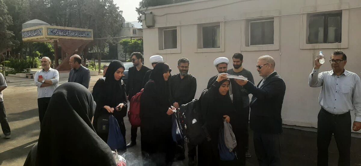 دانشجو معلمان البرز برای حضور در پیاده‌روی اربعین حسینی عازم کربلا شدند