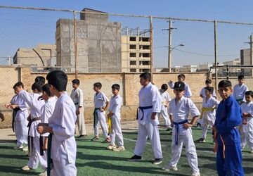 نرمش صبحگاهی پویش پویا در کانون امام علی (ع) شهرستان دورود
