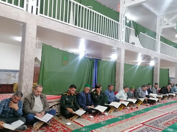 محفل انس با قرآن کریم در مسجد جامع شهر بار نیشابور 
