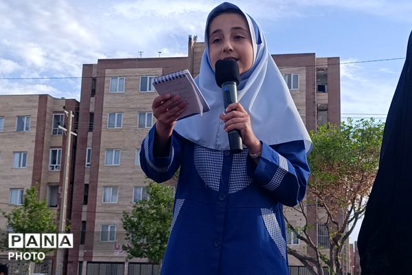 اجتماع صمیمی دانش‌آموزان نیشابور به یاد ۱۶۸ فرشته های دبستان شجره طیبه ی میناب