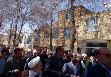 حضور پرشور دانش‌آموزان، فرهنگیان و مردم زرین شهر در راهپیمایی روز جهانی قدس