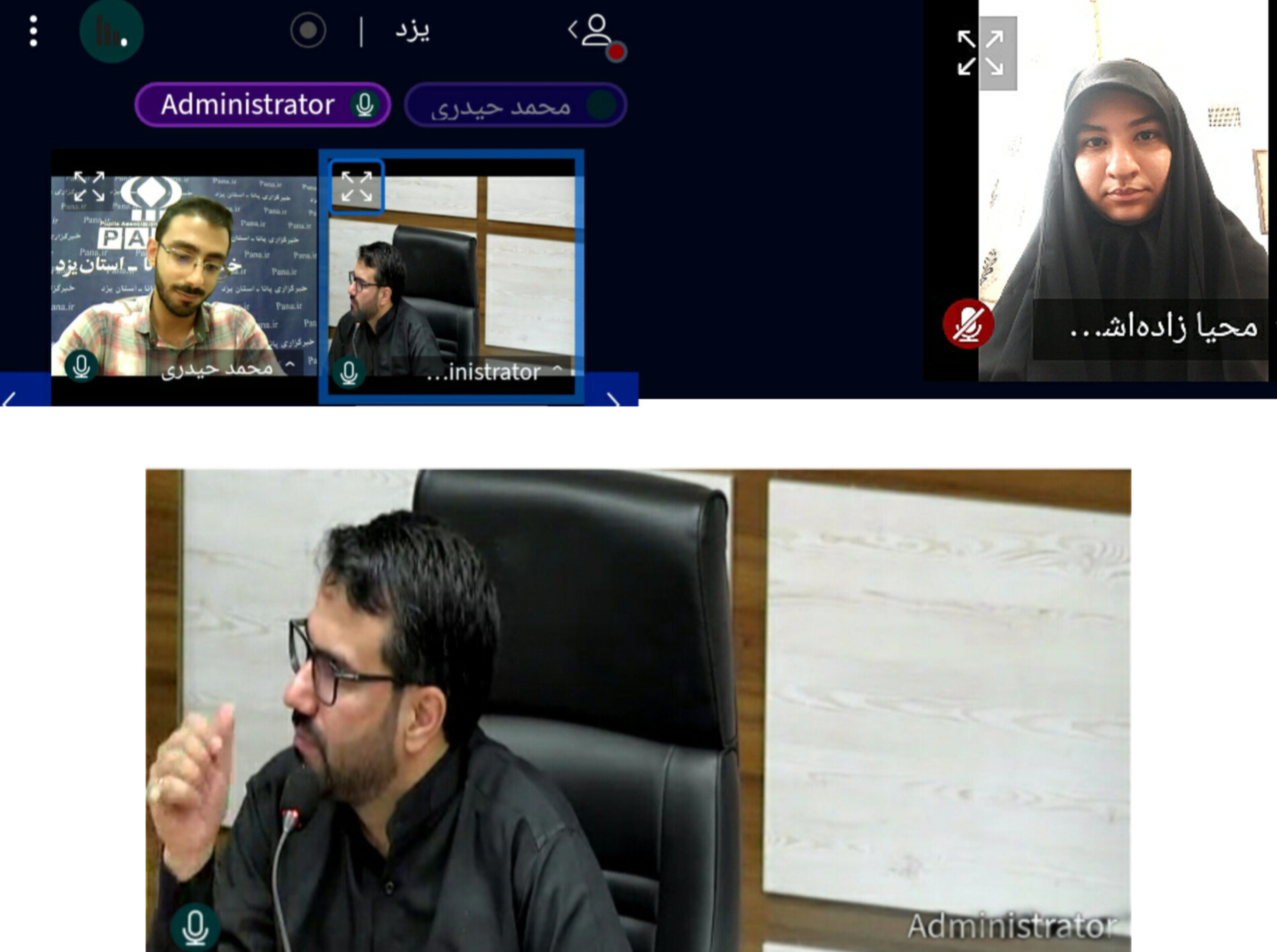 گفت‌وگوی صمیمی دانش‌آموزخبرنگاران یزدی با مدیرعامل خبرگزاری پانا