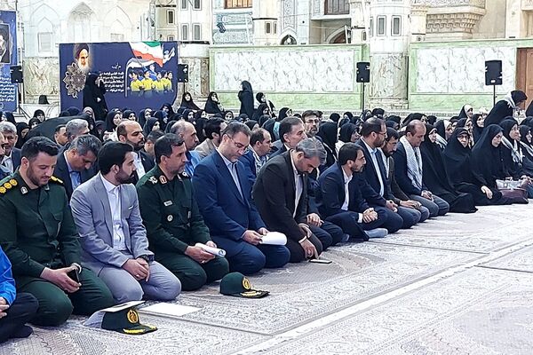 مراسم تجدید میثاق وزیر آموزش و پرورش و معلمان با آرمان‌های امام راحل و شهدا