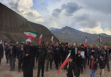 راهپیمایی اربعین شهادت قائد امت در شهر بار نیشابور