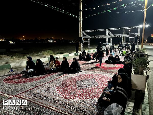شور حسینی در شهرک ینگی امام  در شب اول محرم 
