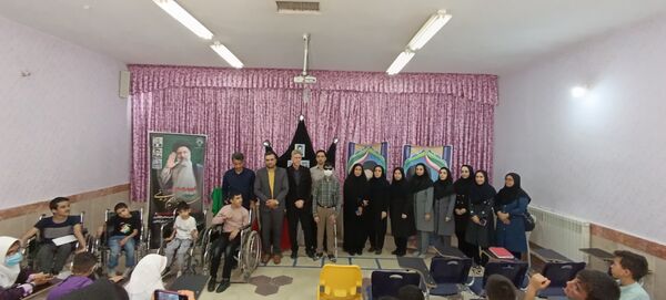 مراسم عزاداری در مدرسه استثنایی ولایت