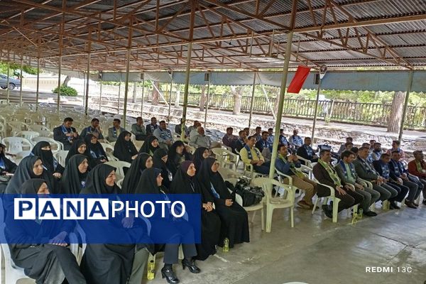 افتتاحیه بیست و پنجمین سالروز تاسیس سازمان دانش‌آموزی خراسان رضوی در اردوگاه باغرود نیشابور