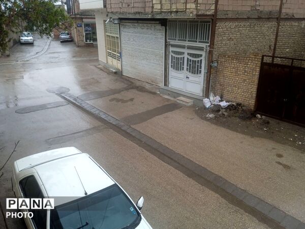 بارش باران بهاری در شهرستان نیشابور