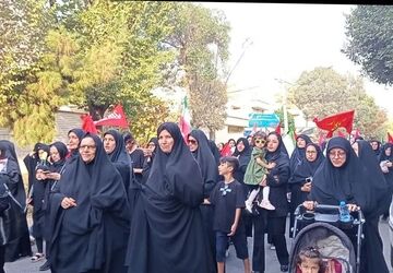پیاده‌روی جاماندگان اربعین در زرقان