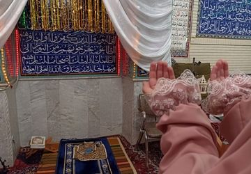 اعتکاف دختران دانش‌آموزی با نیت‌های آسمانی