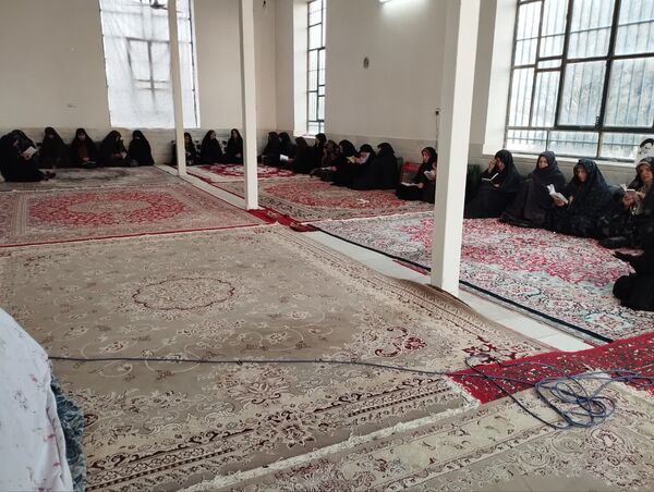 مراسم پرفیض دعای ندبه در امامزاده روستای مهدی آباد خلیل آباد