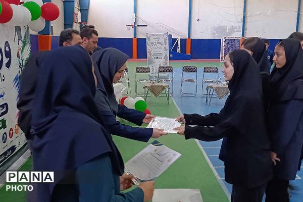 شور و نشاط ورزشی دانش‌آموزان دختران خراسان شمالی در قاب اختتامیه تابستانی