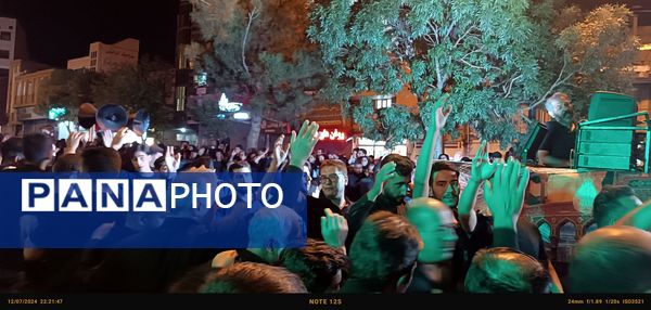 حرکت دسته عزاداری چلچراغ زنجان