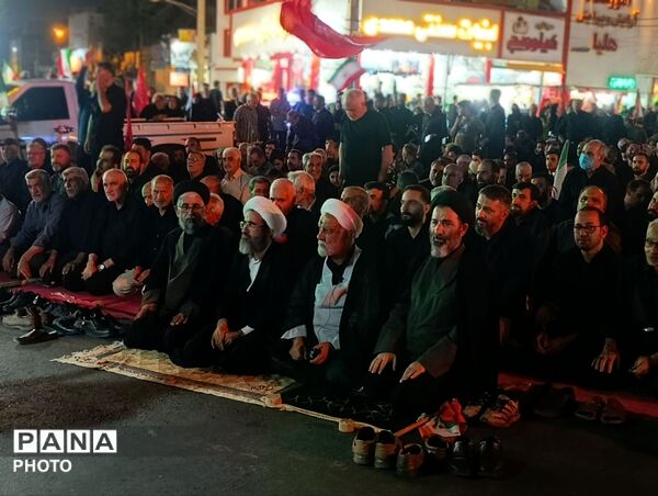 خروش مردم شهرستان فردیس در شب قبل از وداع با رهبر شهید