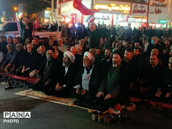 خروش مردم شهرستان فردیس در شب قبل از وداع با رهبر شهید