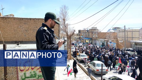 راهپیمایی روز دشمن‌شکن قدس در شهرستان بن 