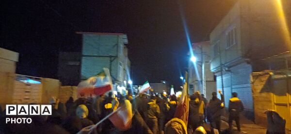 اجتماع و راهپیمایی در روستای همت آباد باخرز