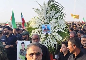 تشییع باشکوه شهید طریق القدس در روستای پیکان