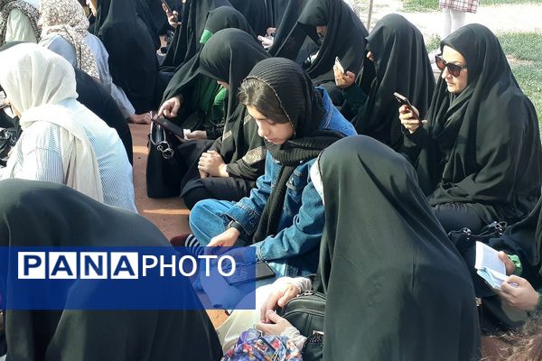  مراسم ختم دعای عرفه کنار مزار شهدای گمنام نسیم شهر 