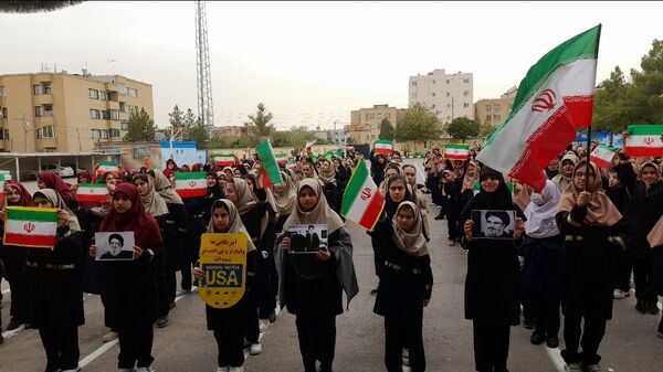 مراسم شهادت سید حسن نصرالله رهبر مدیر سیاسی در دبیرستان نورالهدی مشهد