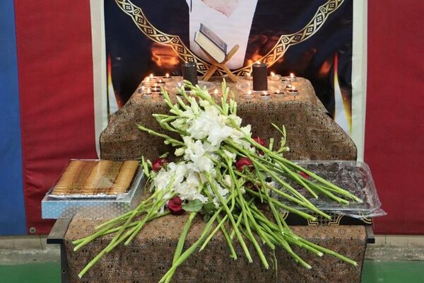 مراسم یادبود مربی بین‌المللی والیبال در سالن سوم خرداد ناحیه دو شهرری 