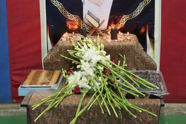 مراسم یادبود مربی بین‌المللی والیبال در سالن سوم خرداد ناحیه دو شهرری 