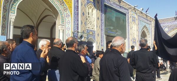 مراسم سینه زنی و عزاداری امام رضا علیه السلام توسط هیئات کاشمر 